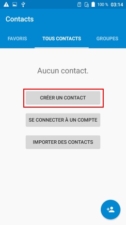 Créer un contact