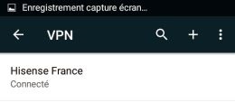 Connexion vpn effectuée